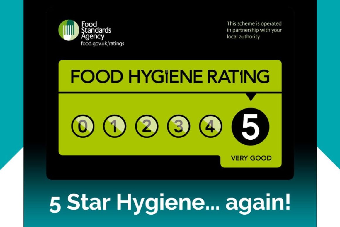 sherrington house food hygiene 5 star rating