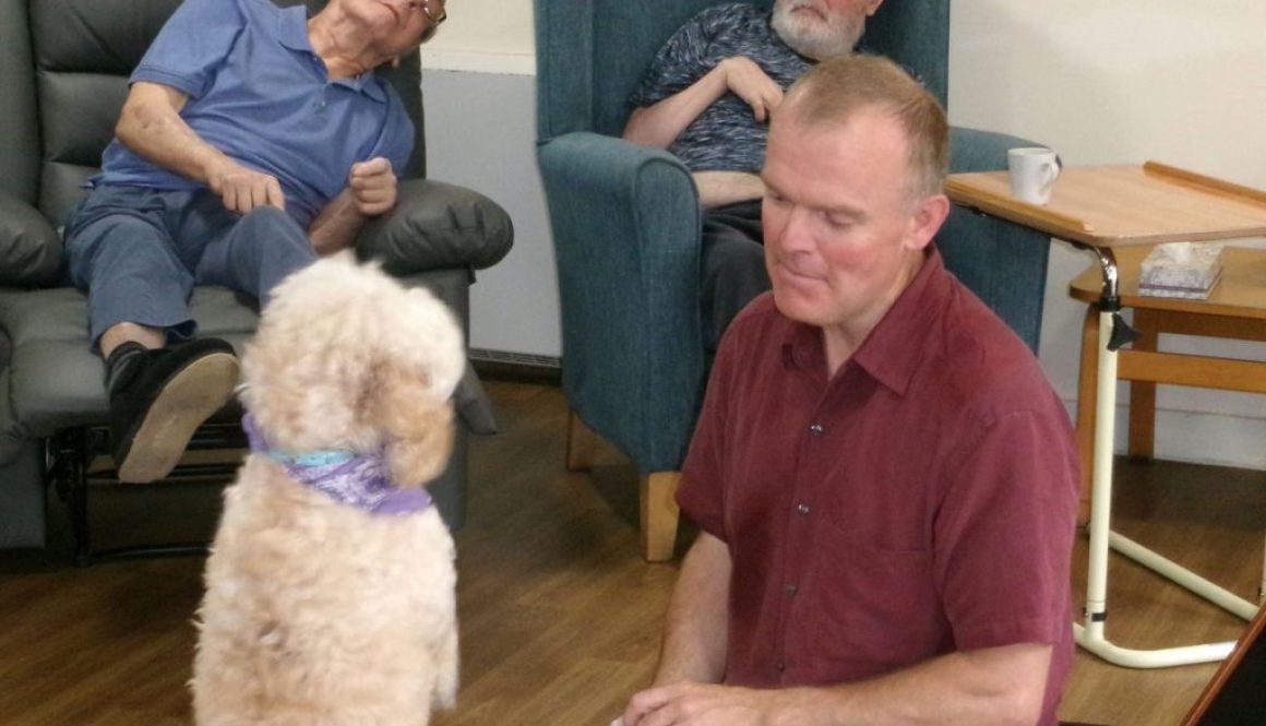 Richard and Honey bring joy to our Nursing Homes