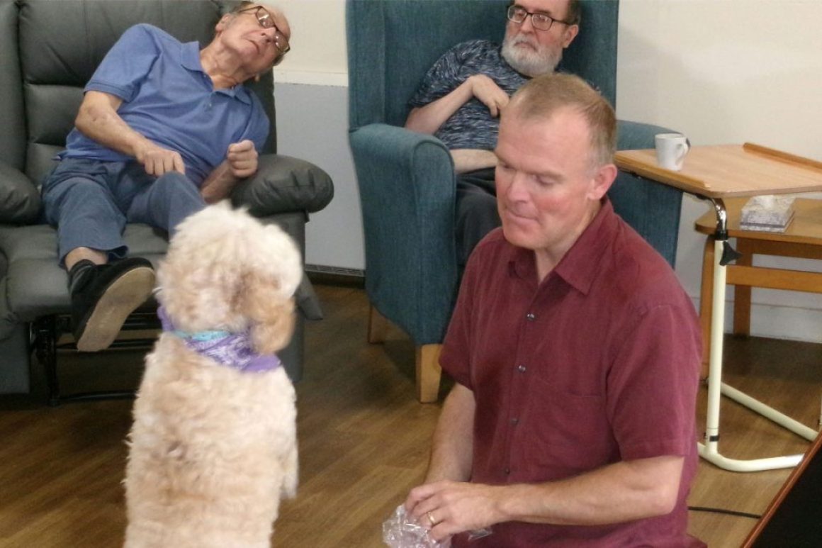 Richard and Honey bring joy to our Nursing Homes