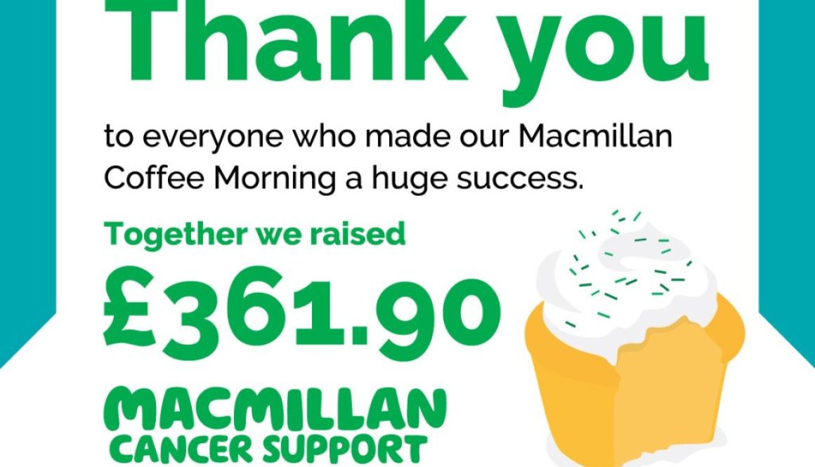 macmillan coffee morning thank you