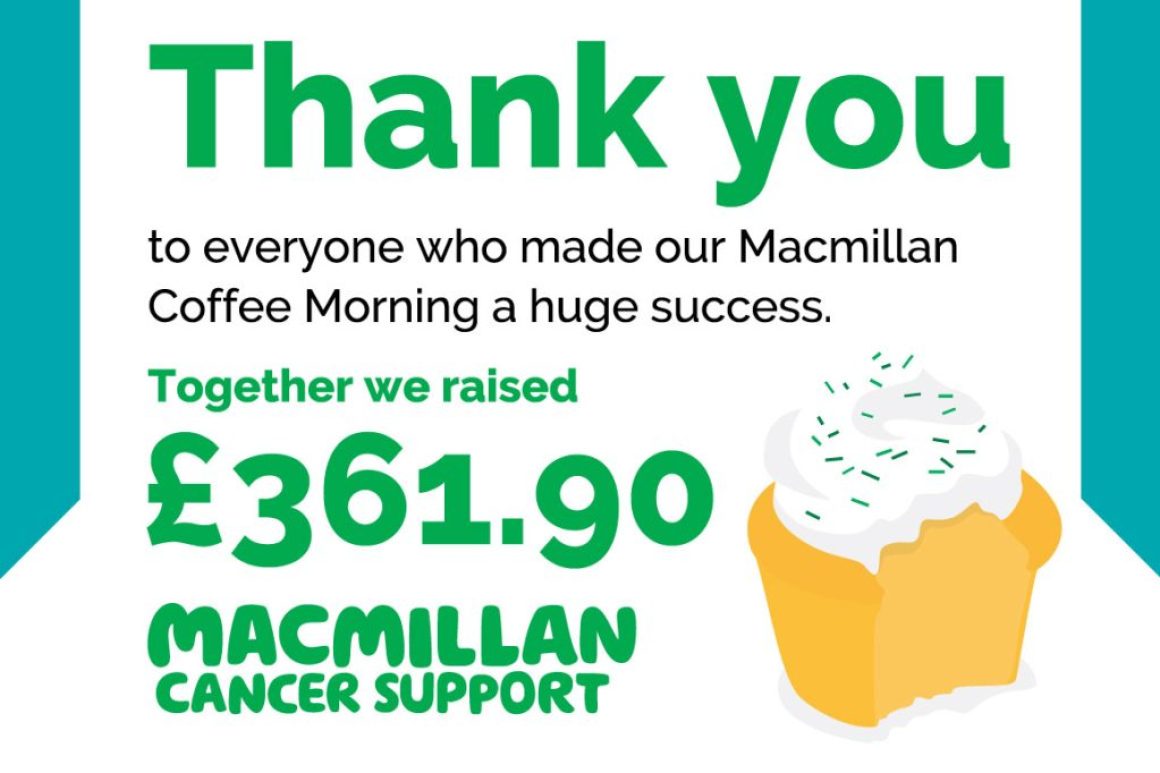 macmillan coffee morning thank you