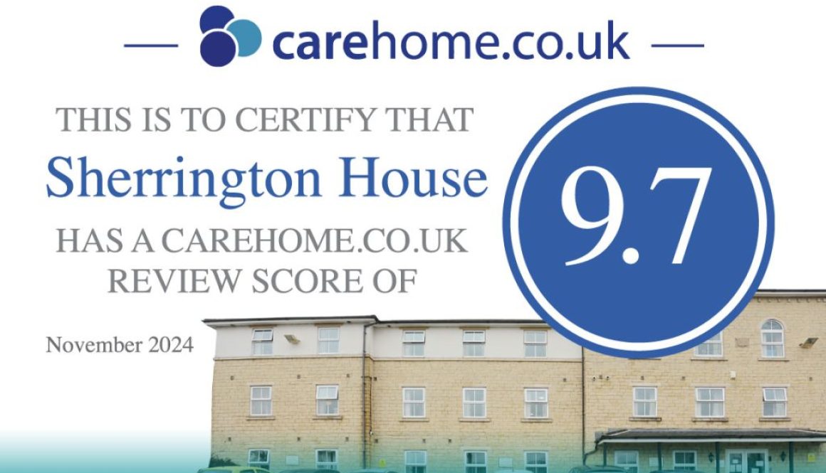 sherrington house receives outstanding carehome co uk rating november 2024